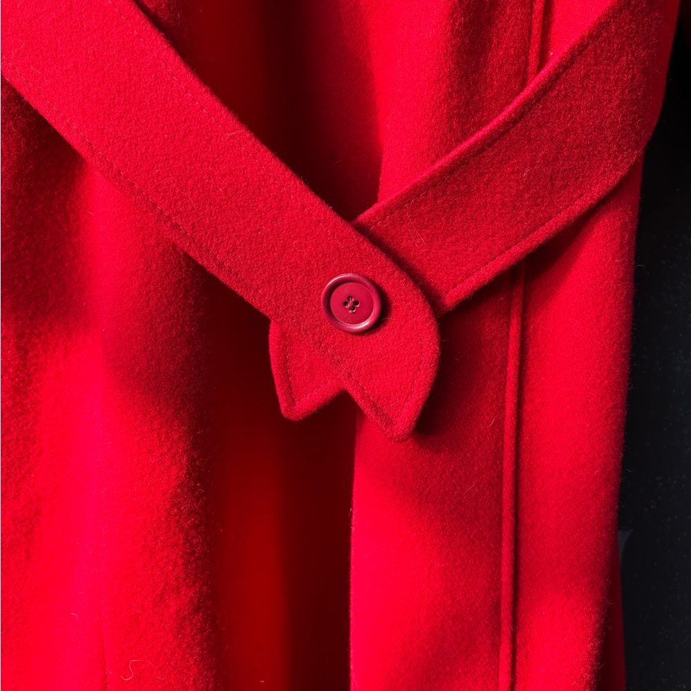 Red Women's Coat - Picture 6 of 7
